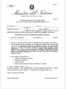 autocertificazione